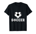Love Soccer Heart Ball Play Gift Sweatshirt - Graphic Print Men Women - T-Shirt, Sweatshirt, Hoodie