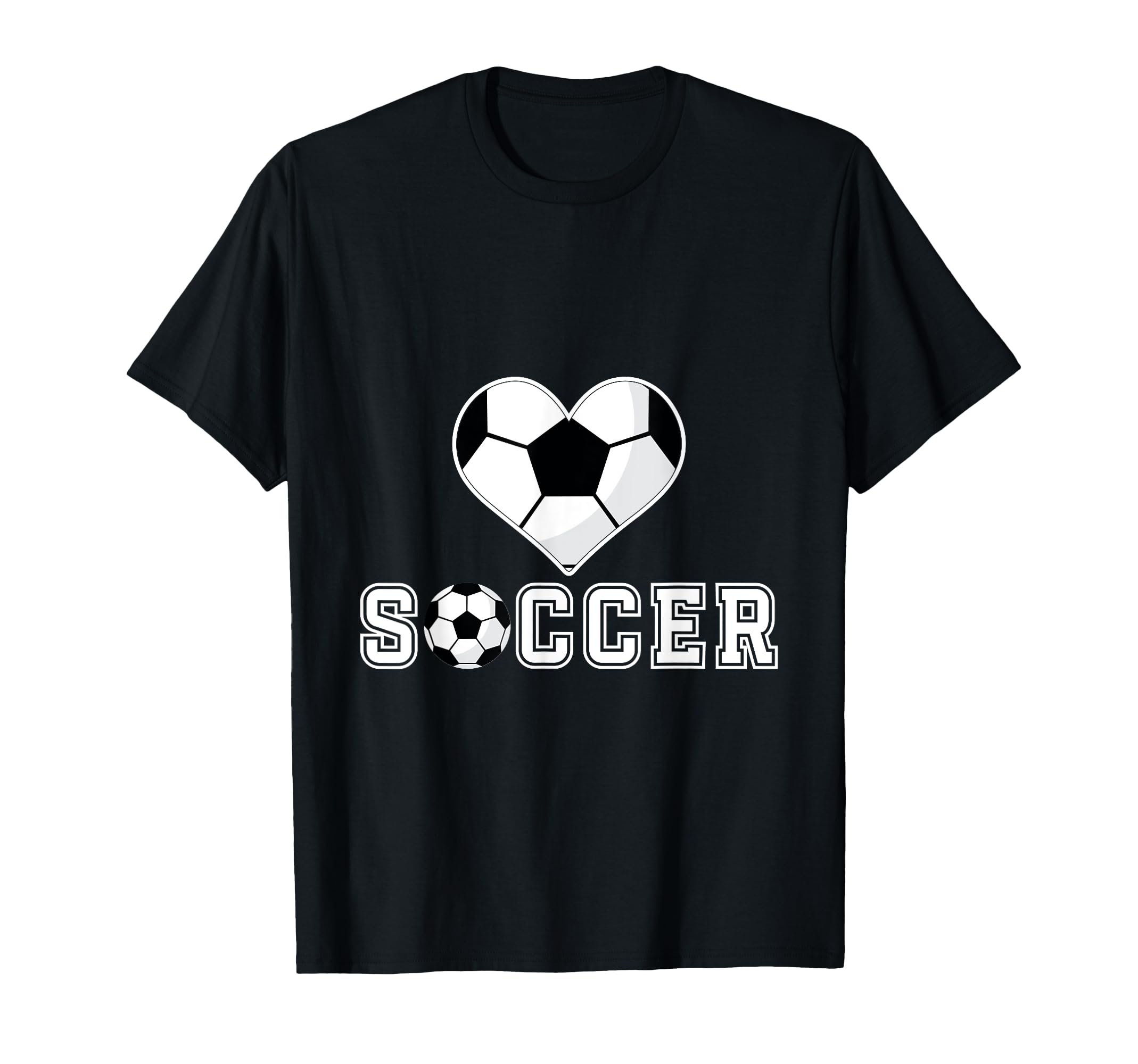 Love Soccer Heart Ball Play Gift Sweatshirt - Graphic Print Men Women - T-Shirt, Sweatshirt, Hoodie