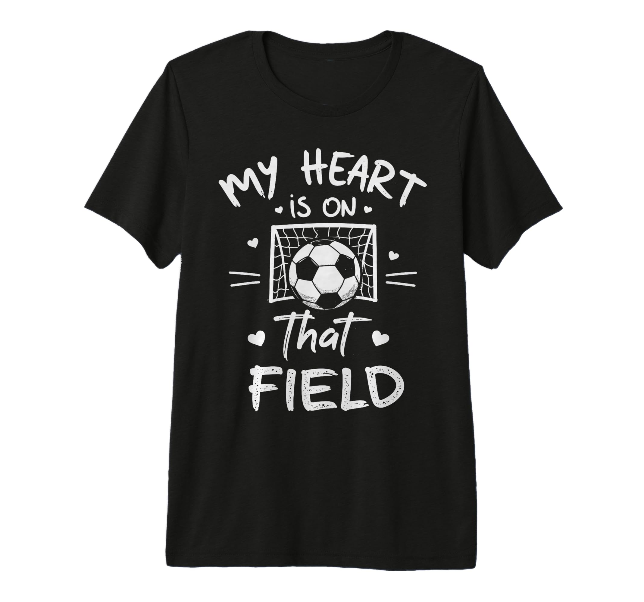 My Heart Is That Field Soccer Player Fan T-Shirt - Trendy Graphic Unisex - T-Shirt, Sweatshirt, Hoodie