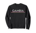 Gambia Flag Sports Soccer Sweatshirt - Aesthetic Graphic for Adults - T-Shirt, Sweatshirt, Hoodie