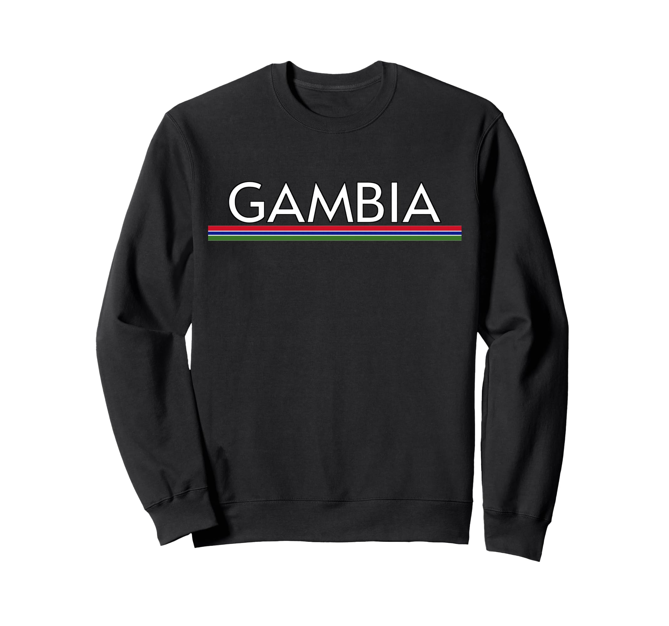 Gambia Flag Sports Soccer Sweatshirt - Aesthetic Graphic for Adults - T-Shirt, Sweatshirt, Hoodie