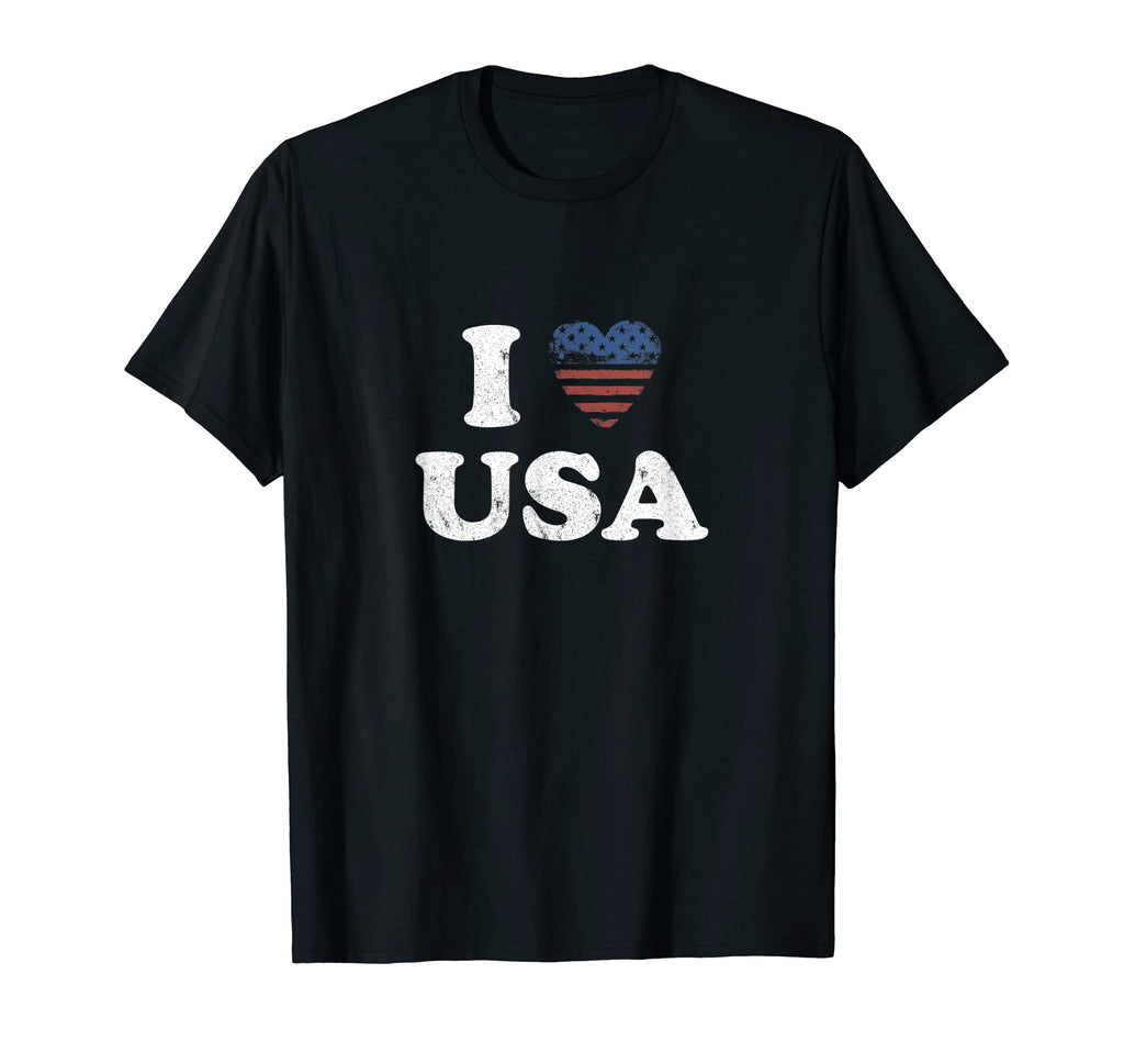 I Love Usa Flag Patriot American T-Shirt - Streetwear Style Men Women - T-Shirt, Sweatshirt, Hoodie