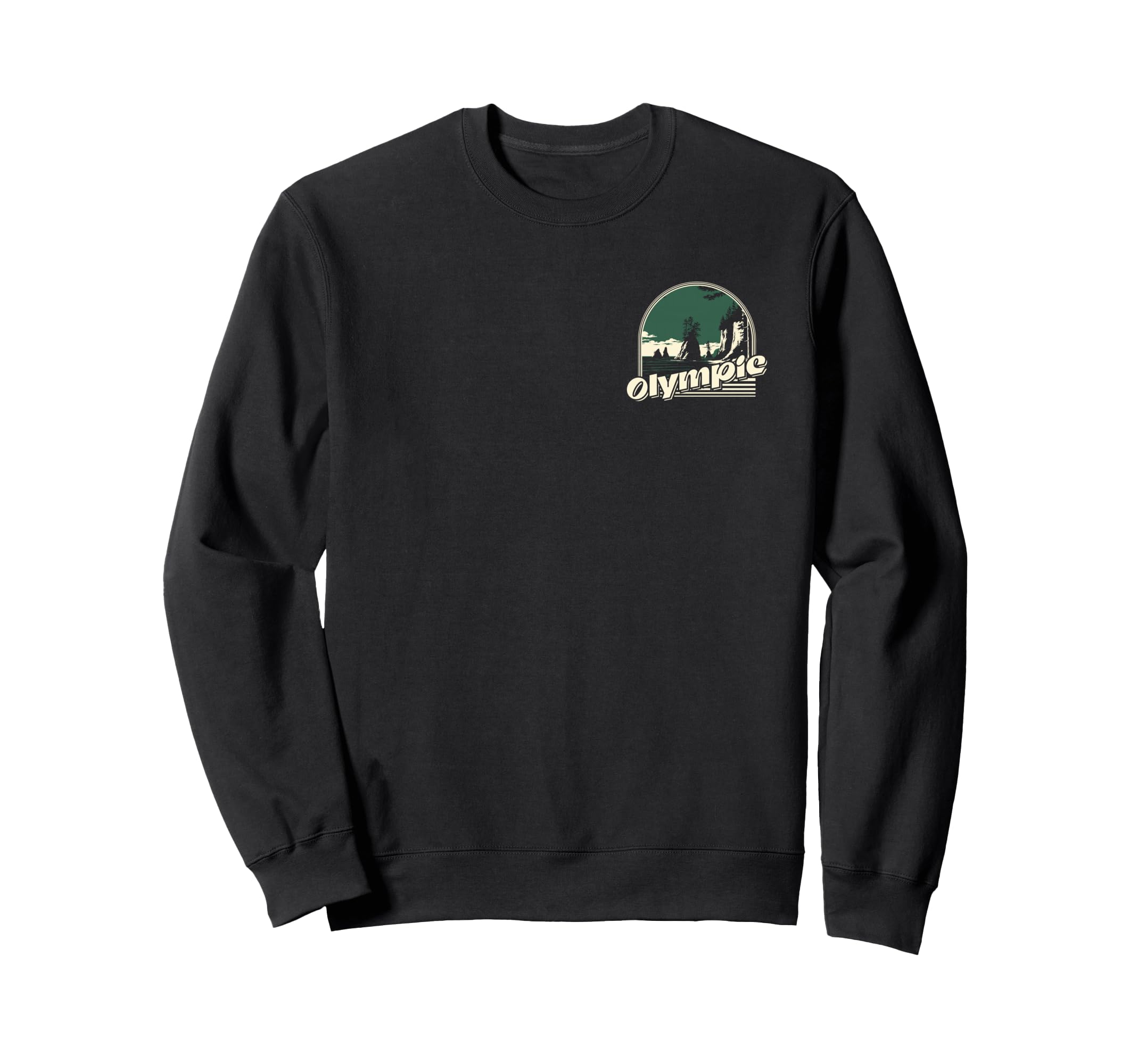Olympic National Park Front Sweatshirt - Casual Everyday Wear for Adults - T-Shirt, Sweatshirt, Hoodie