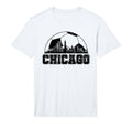 Chicago Skyline Soccer Lover Performance T-Shirt - Graphic Print Unisex - T-Shirt, Sweatshirt, Hoodie