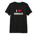 I Love Dribbles Heart Basketball Soccer T-Shirt - Aesthetic Graphic Unisex - T-Shirt, Sweatshirt, Hoodie