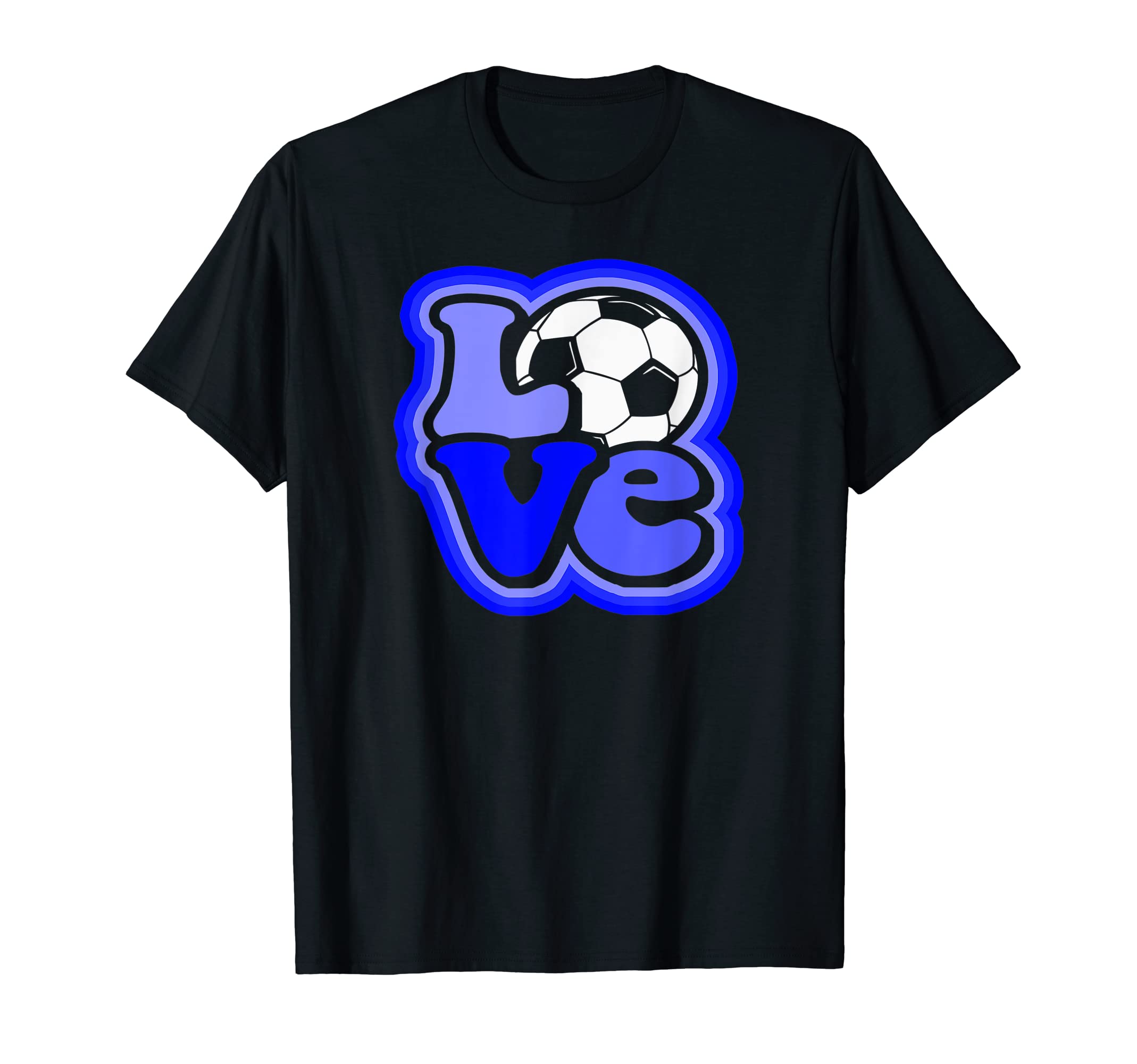 Soccer Love Teen Shades Blue T-Shirt - Aesthetic Graphic Unisex - T-Shirt, Sweatshirt, Hoodie