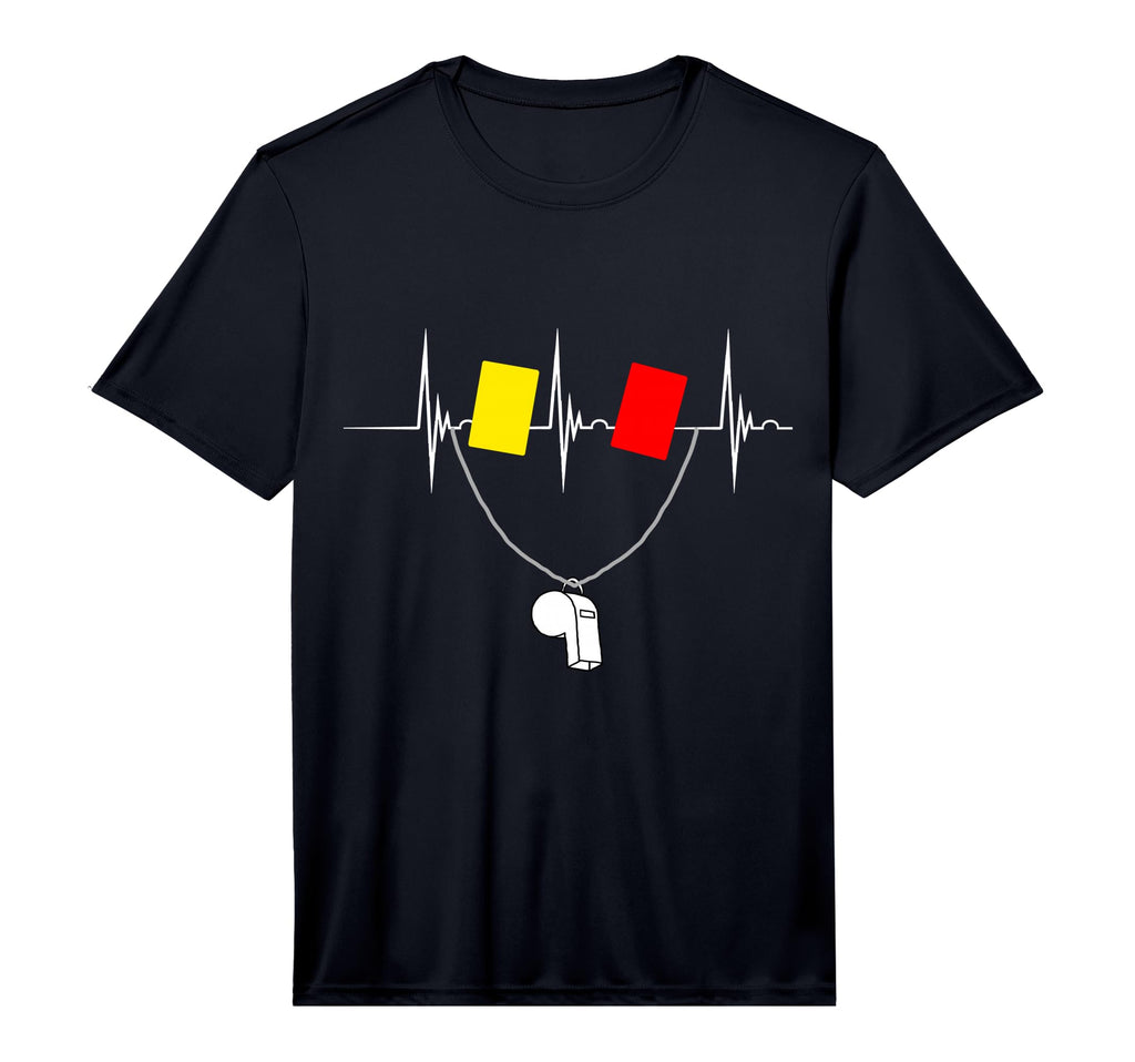 Referee Heartbeat Ekg Pulseline T-Shirt - Minimalist Print for Adults - T-Shirt, Sweatshirt, Hoodie