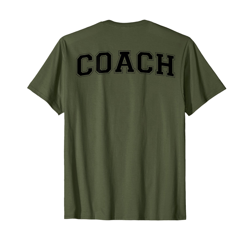 Coach Sports Trainer Black Back T-Shirt - Minimalist Print Men Women - T-Shirt, Sweatshirt, Hoodie