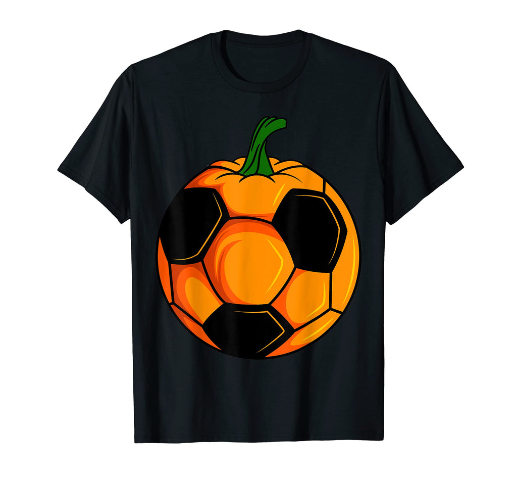 Halloween Pumpkin Soccer Ball Player T-Shirt - Trendy Graphic for Adults - T-Shirt, Sweatshirt, Hoodie
