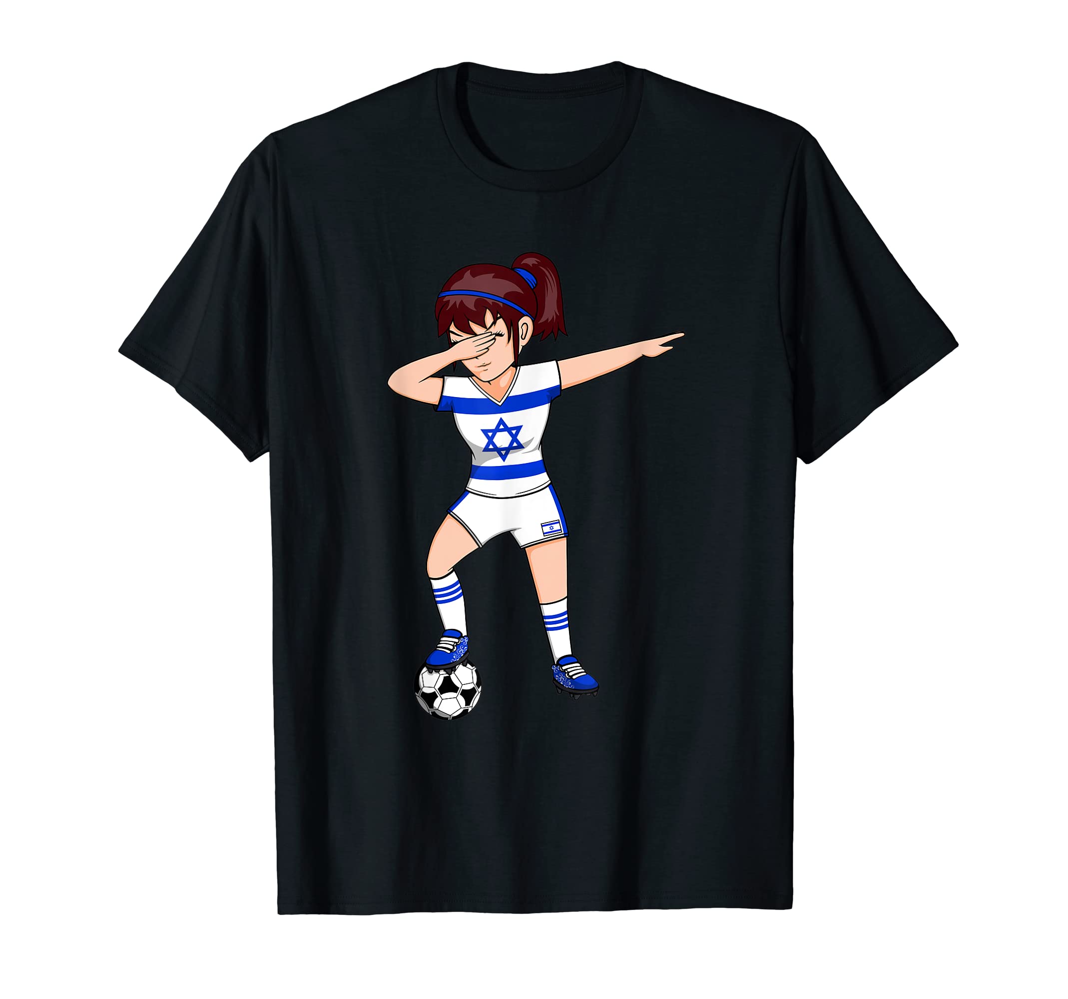 Dabbing Soccer Israel Jersey T-Shirt - Casual Everyday Wear for Adults - T-Shirt, Sweatshirt, Hoodie