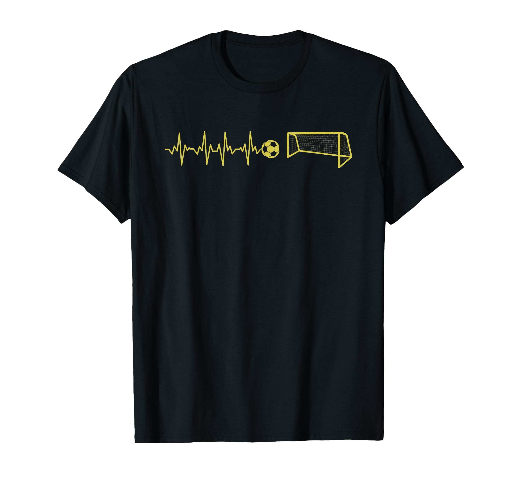Funny Soccer Heartbeat Ecg Football T-Shirt - Novelty Apparel for Adults - T-Shirt, Sweatshirt, Hoodie