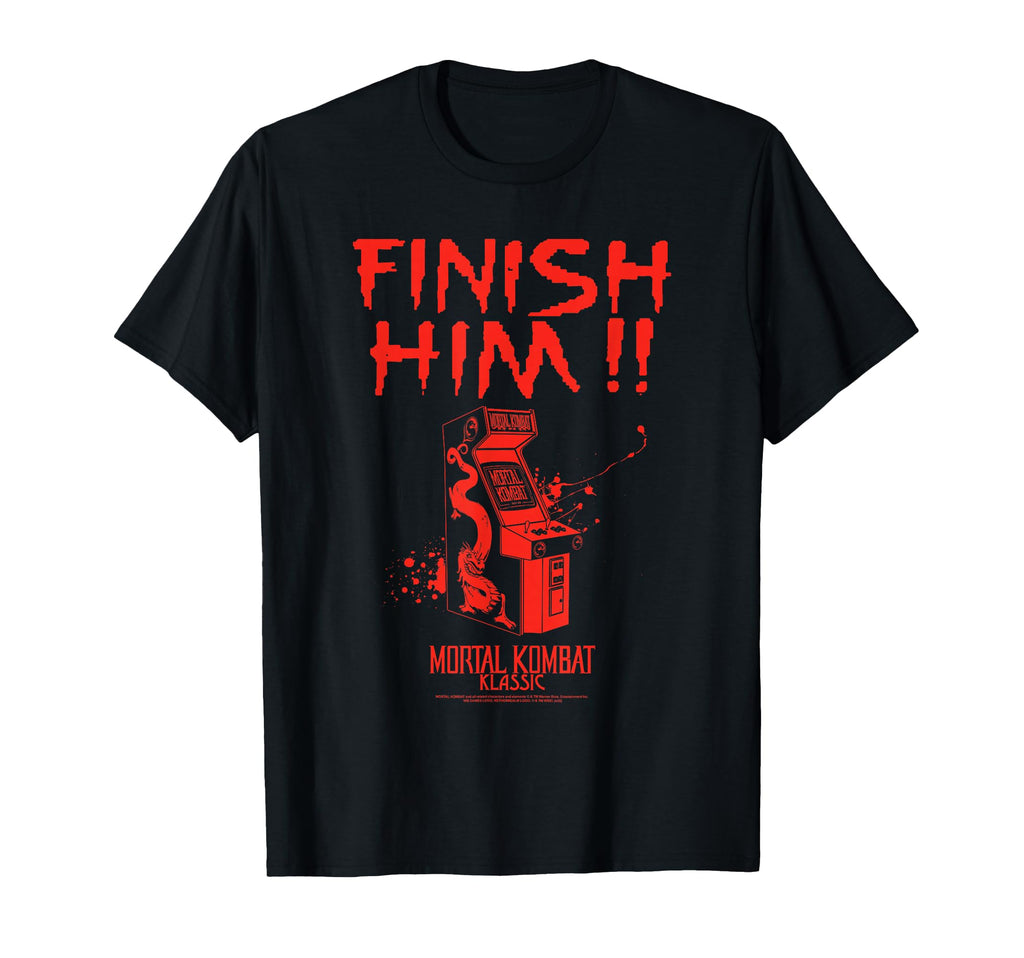 Mortal Kombat Klassic Finish Him T-Shirt - Casual Everyday Wear for Adults - T-Shirt, Sweatshirt, Hoodie