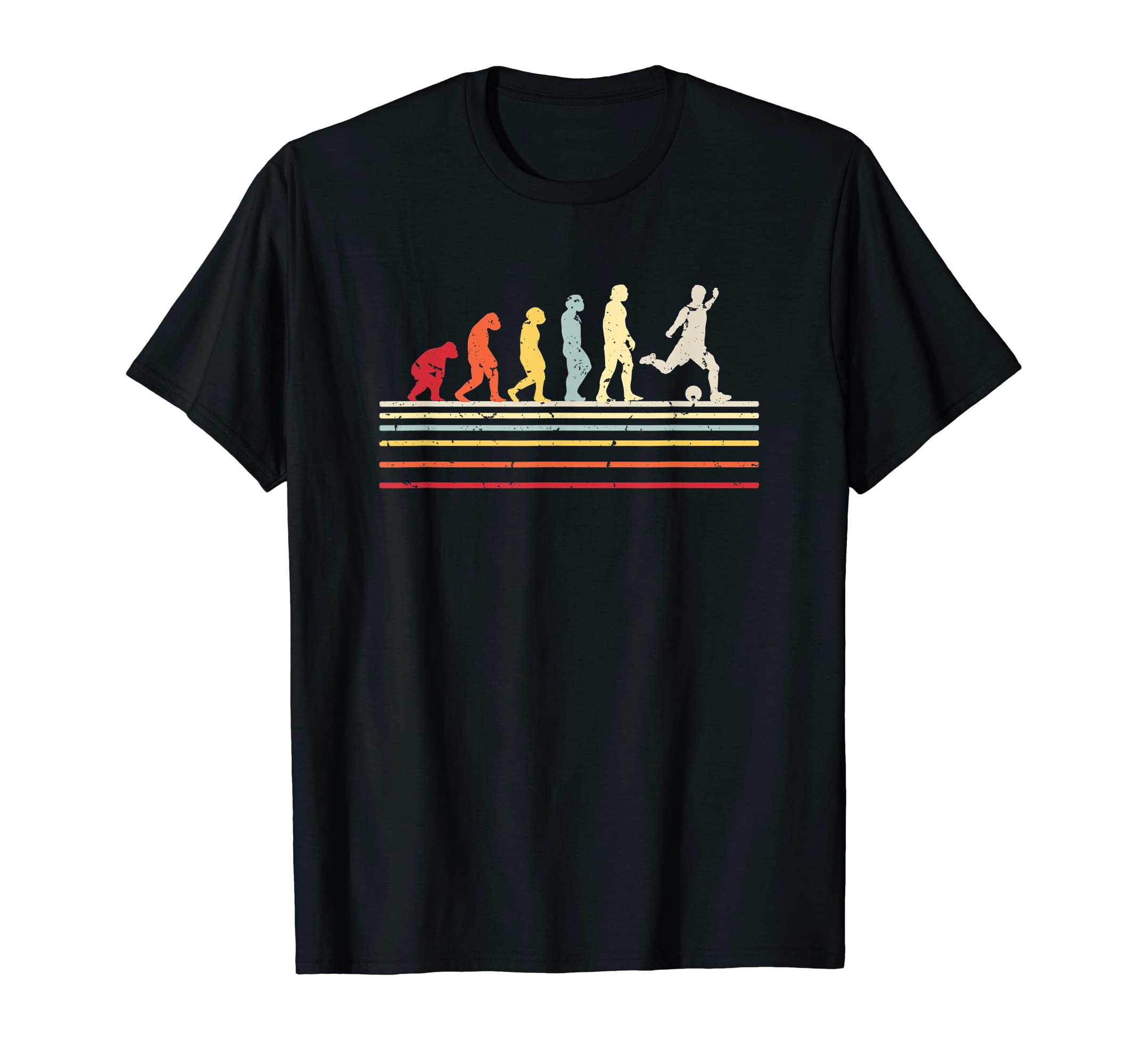 Funny Evolution Soccer T-Shirt - Fun Novelty Design Men Women - T-Shirt, Sweatshirt, Hoodie