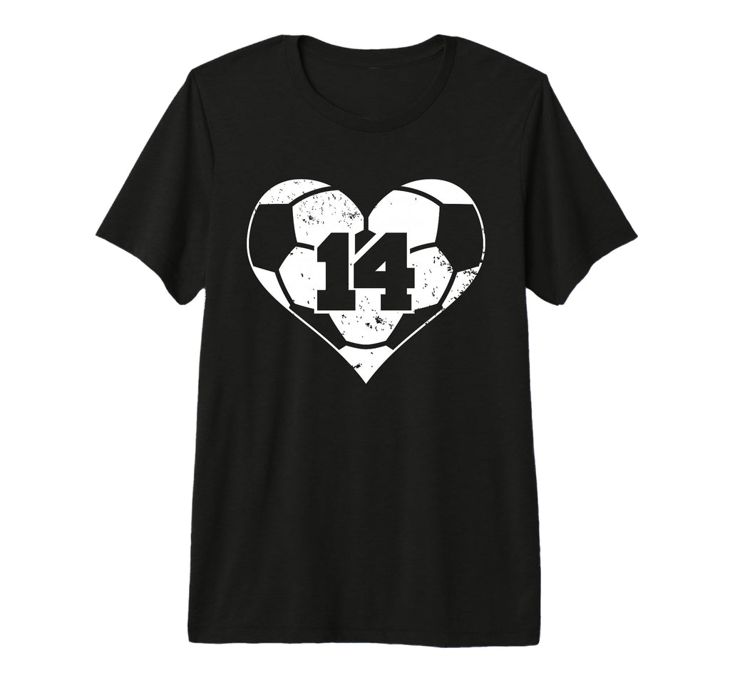 Soccer Number 14 Jersey Funny Soccer T-Shirt - Custom Art Print for Adults - T-Shirt, Sweatshirt, Hoodie