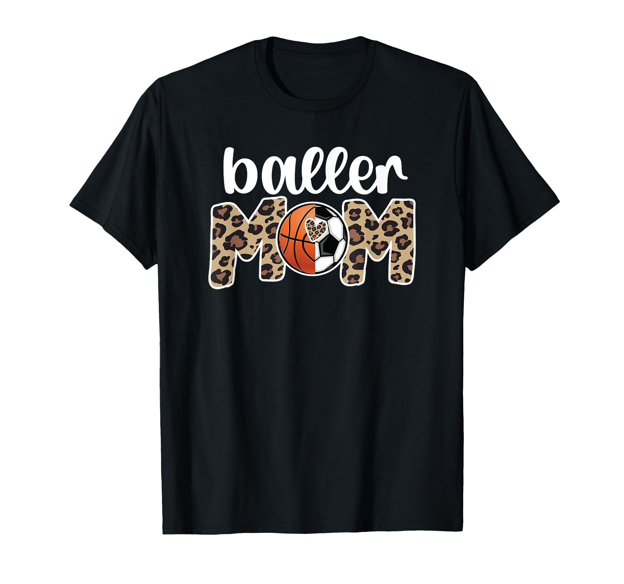 Baller Mom Proud Basketball Soccer T-Shirt - Fun Novelty Design for Adults - T-Shirt, Sweatshirt, Hoodie