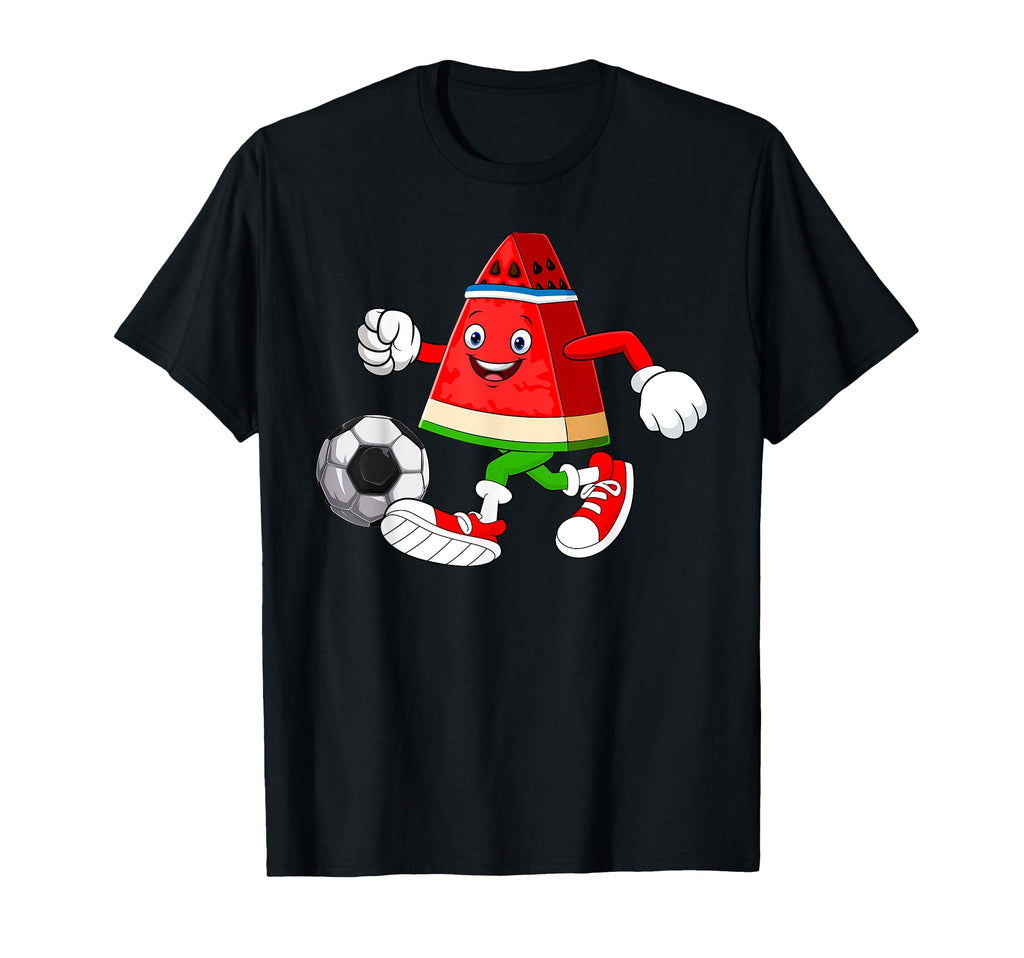 Funny Watermelon Soccer Ball T-Shirt - Aesthetic Graphic Men Women - T-Shirt, Sweatshirt, Hoodie