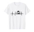 Beach Soccer Heartbeat T-Shirt - Fun Novelty Design for Adults - T-Shirt, Sweatshirt, Hoodie