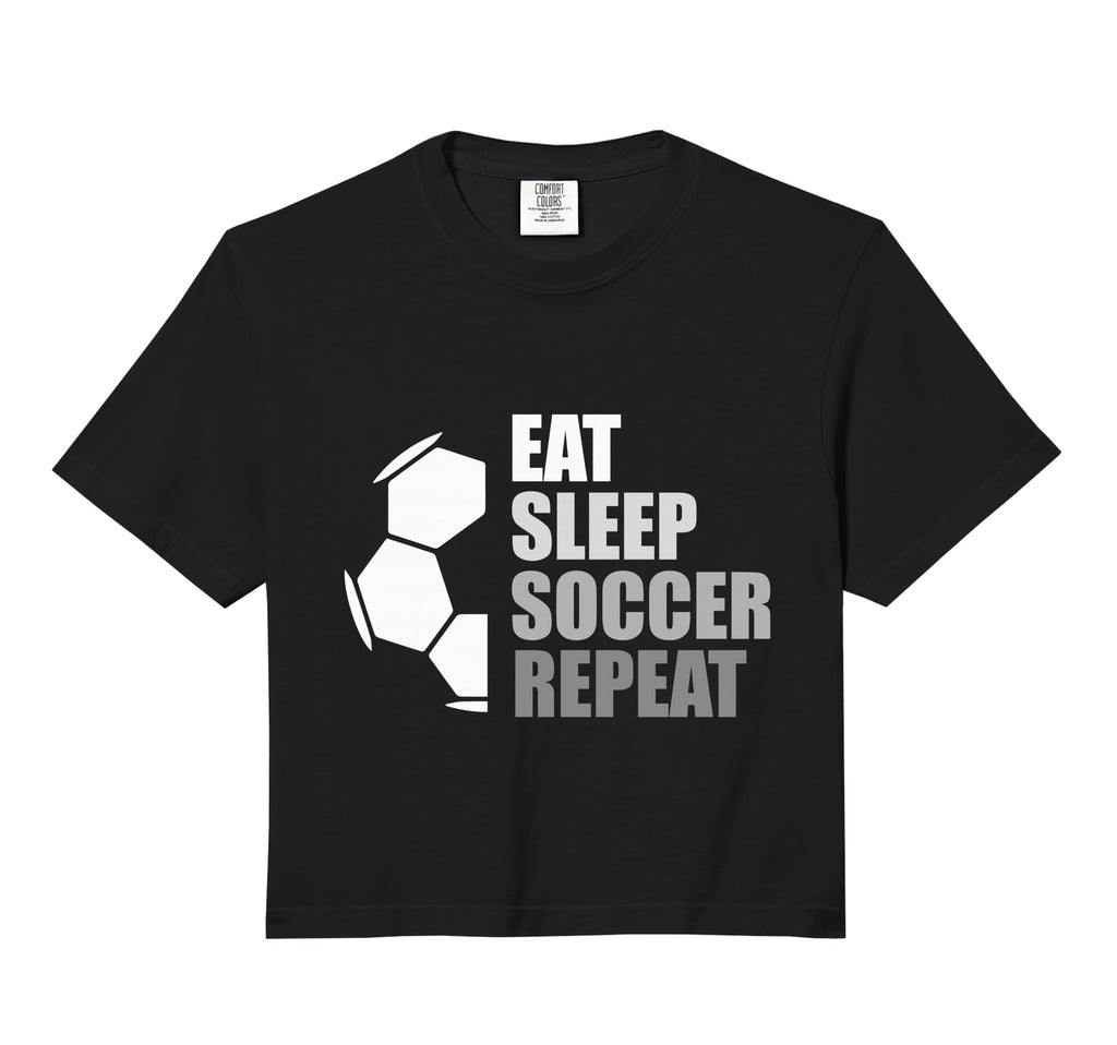 Eat Sleep Soccer Repeat Funny Soccer Sweatshirt - Minimalist Print Unisex - T-Shirt, Sweatshirt, Hoodie