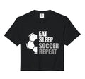 Eat Sleep Soccer Repeat Funny Soccer Sweatshirt - Minimalist Print Unisex - T-Shirt, Sweatshirt, Hoodie