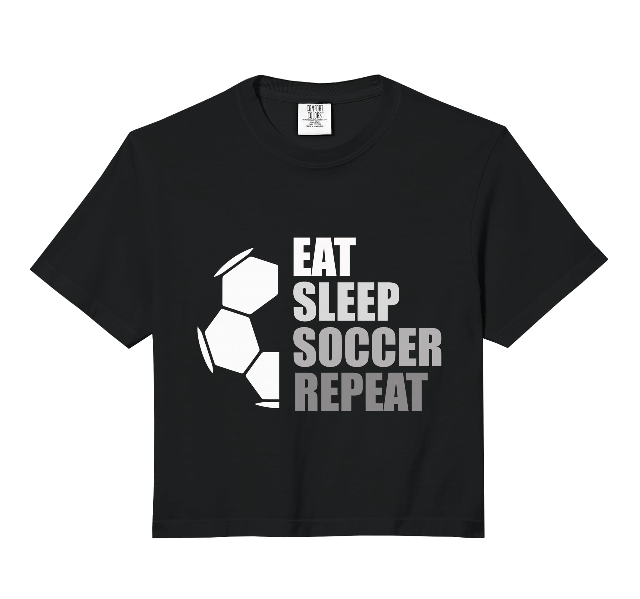 Eat Sleep Soccer Repeat Funny Soccer Sweatshirt - Minimalist Print Unisex - T-Shirt, Sweatshirt, Hoodie