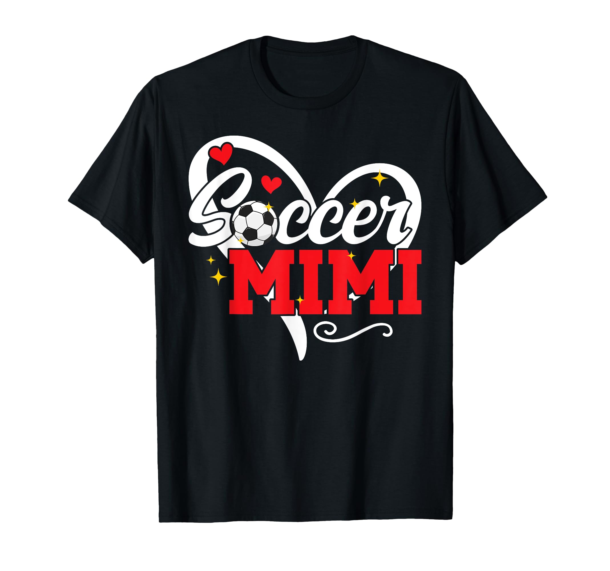 Soccer Mimi Heart Grandma Mimi Soccer T-Shirt - Custom Art Print Men Women - T-Shirt, Sweatshirt, Hoodie