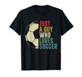 Just Guy Who Loves Soccer Soccer T-Shirt - Minimalist Print Unisex - T-Shirt, Sweatshirt, Hoodie