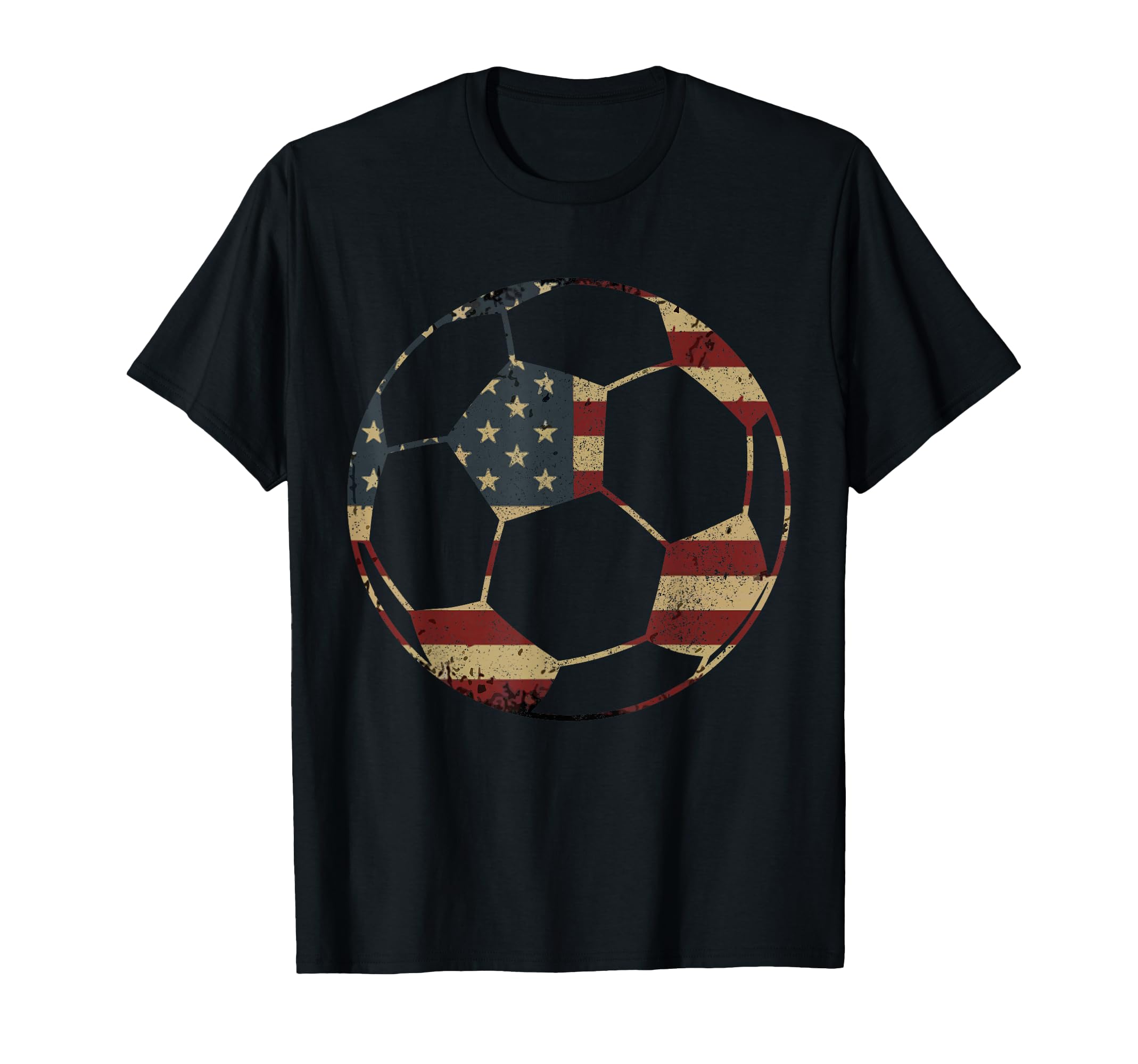 Soccer American Flag Patriotic T-Shirt - Trendy Graphic for Adults - T-Shirt, Sweatshirt, Hoodie