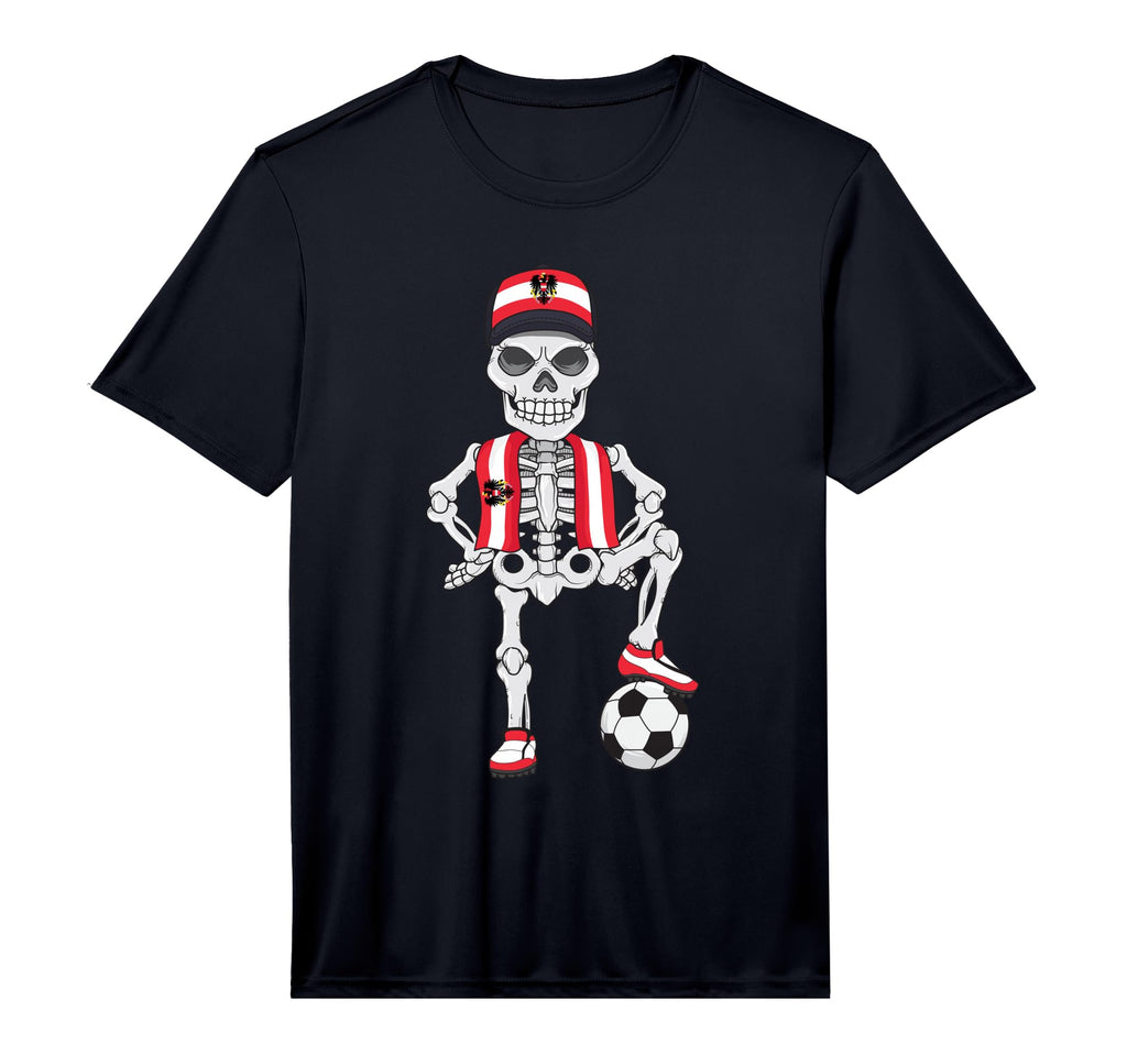 Austria Soccer Skeleton Fan Team Gift T-Shirt - Trendy Graphic Unisex - T-Shirt, Sweatshirt, Hoodie
