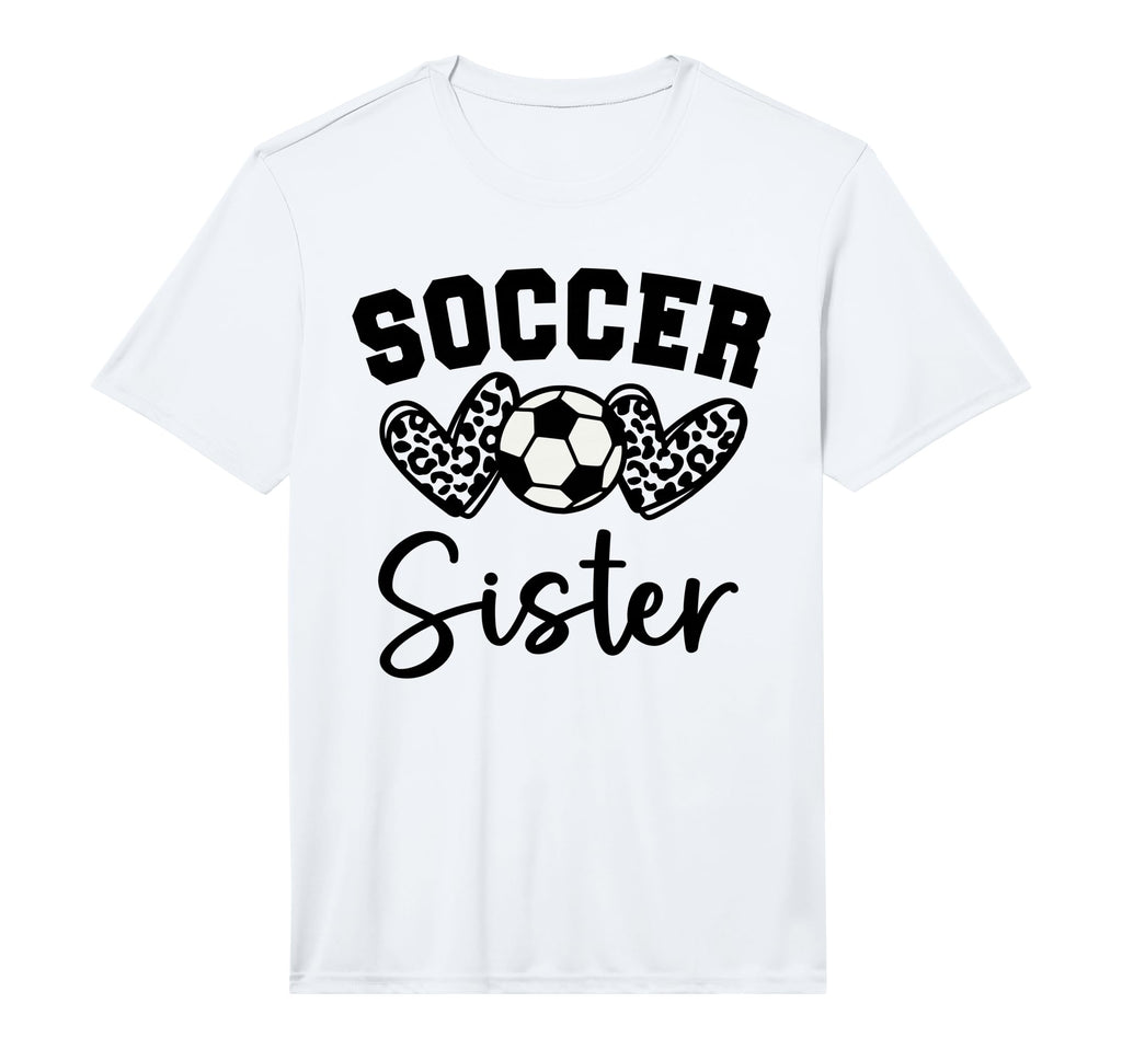 Soccer Sister Matching Family Soccer T-Shirt - Custom Art Print Unisex - T-Shirt, Sweatshirt, Hoodie