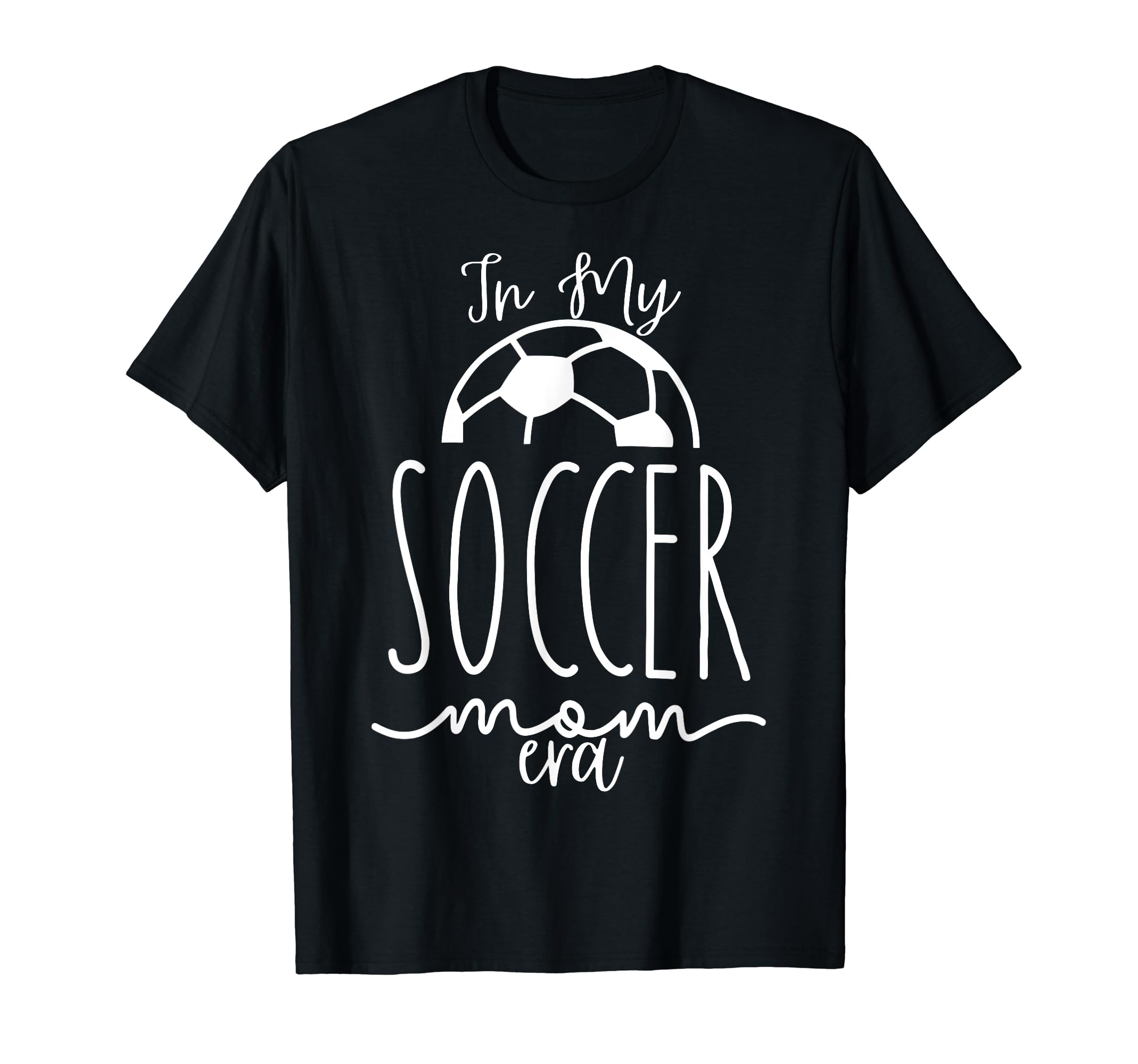 My Soccer Mom Era Groovy Soccer T-Shirt - Minimalist Print Men Women - T-Shirt, Sweatshirt, Hoodie
