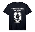 9Th Birthday Soccer Performance T-Shirt - Minimalist Print Unisex - T-Shirt, Sweatshirt, Hoodie