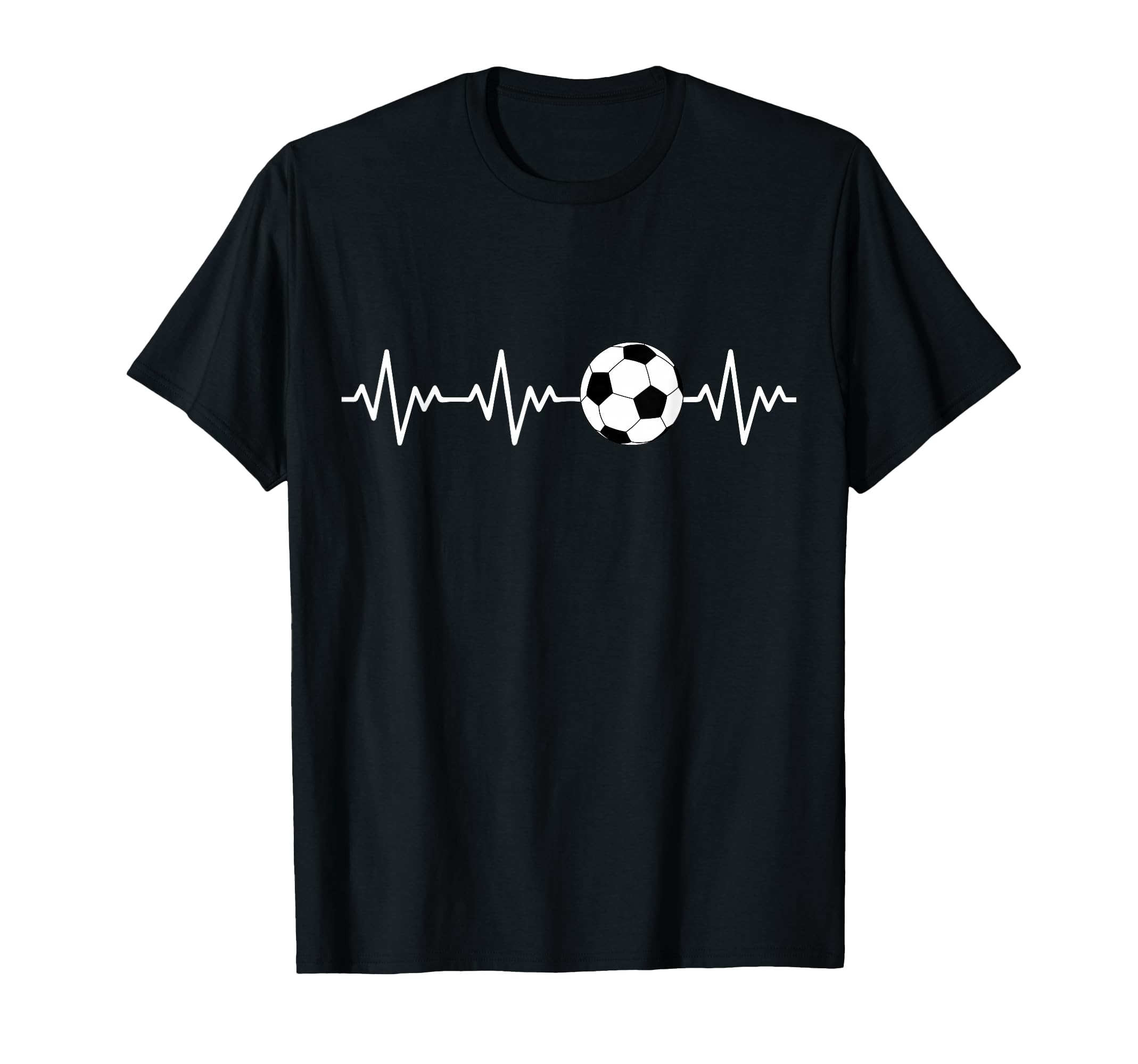 Heartbeat Soccer T-Shirt - Casual Everyday Wear for Adults - T-Shirt, Sweatshirt, Hoodie