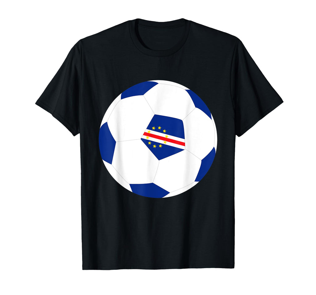Cape Verde Soccer Ball Flag Jersey T-Shirt - Streetwear Style for Adults - T-Shirt, Sweatshirt, Hoodie