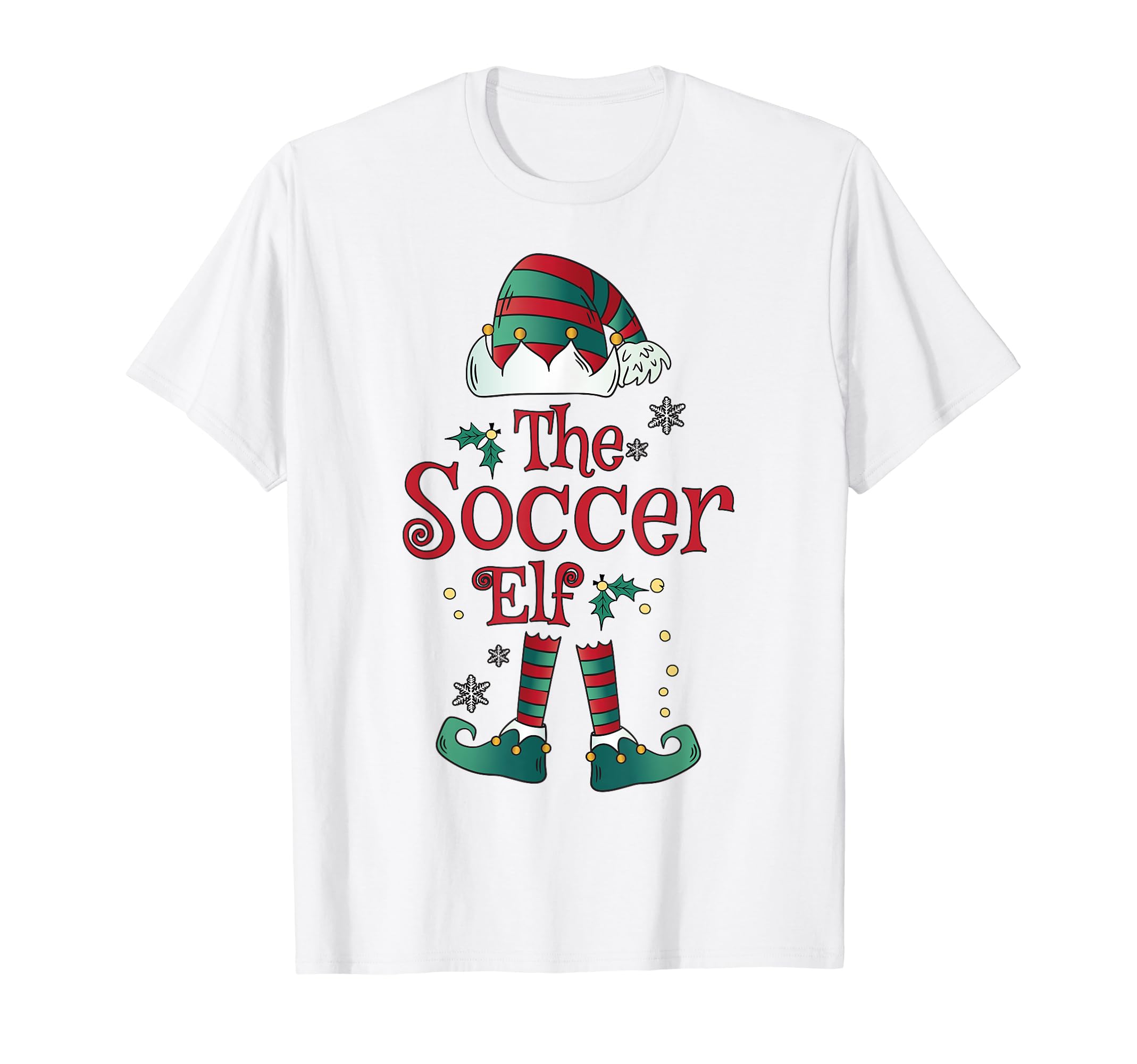 Soccer Elf Costume Family Gnome T-Shirt - Casual Everyday Wear Men Women - T-Shirt, Sweatshirt, Hoodie