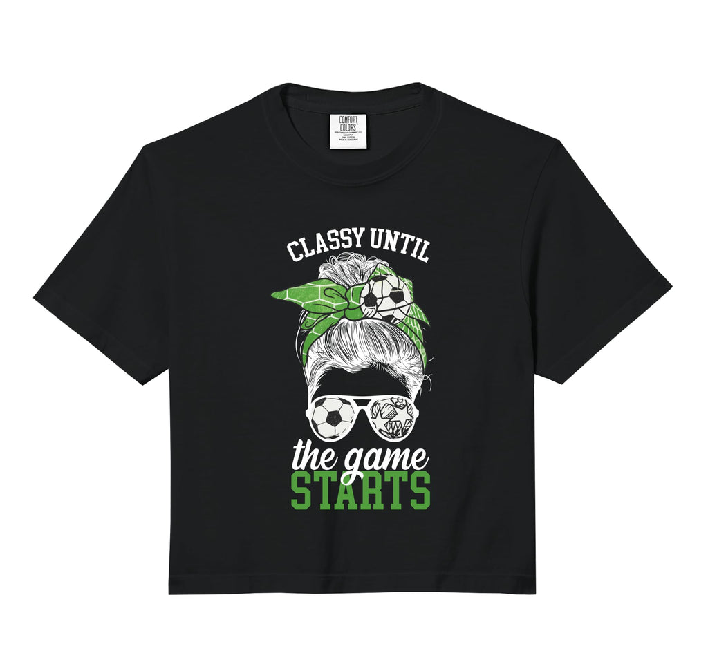 Classy Until Game Starts Game Day Hoodie - Aesthetic Graphic Men Women - T-Shirt, Sweatshirt, Hoodie