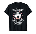 Just Who Loves Soccer Soccer Player T-Shirt - Aesthetic Graphic Unisex - T-Shirt, Sweatshirt, Hoodie