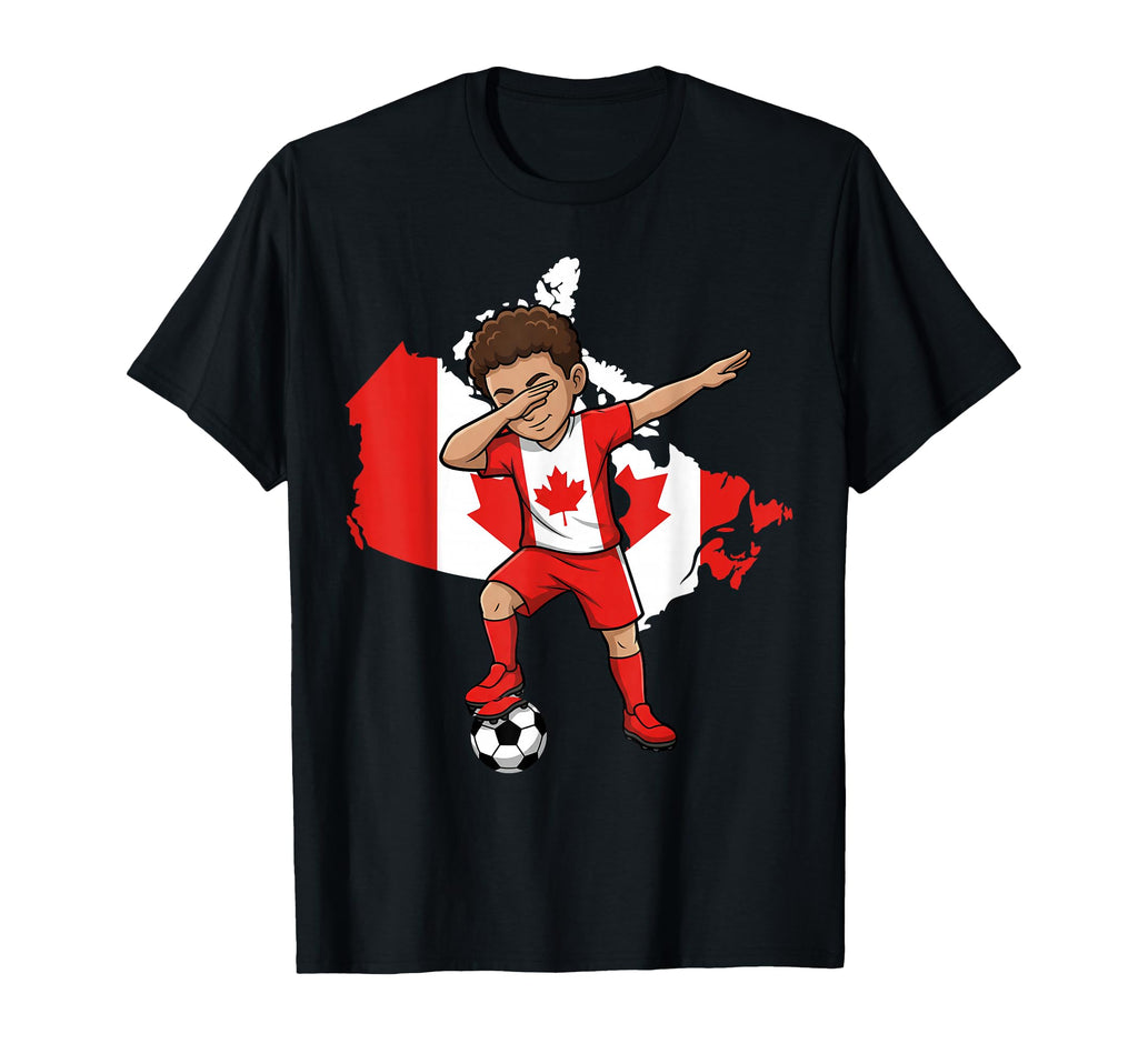 Canada Soccer Dab Flag Football T-Shirt - Unique Graphic for Adults - T-Shirt, Sweatshirt, Hoodie