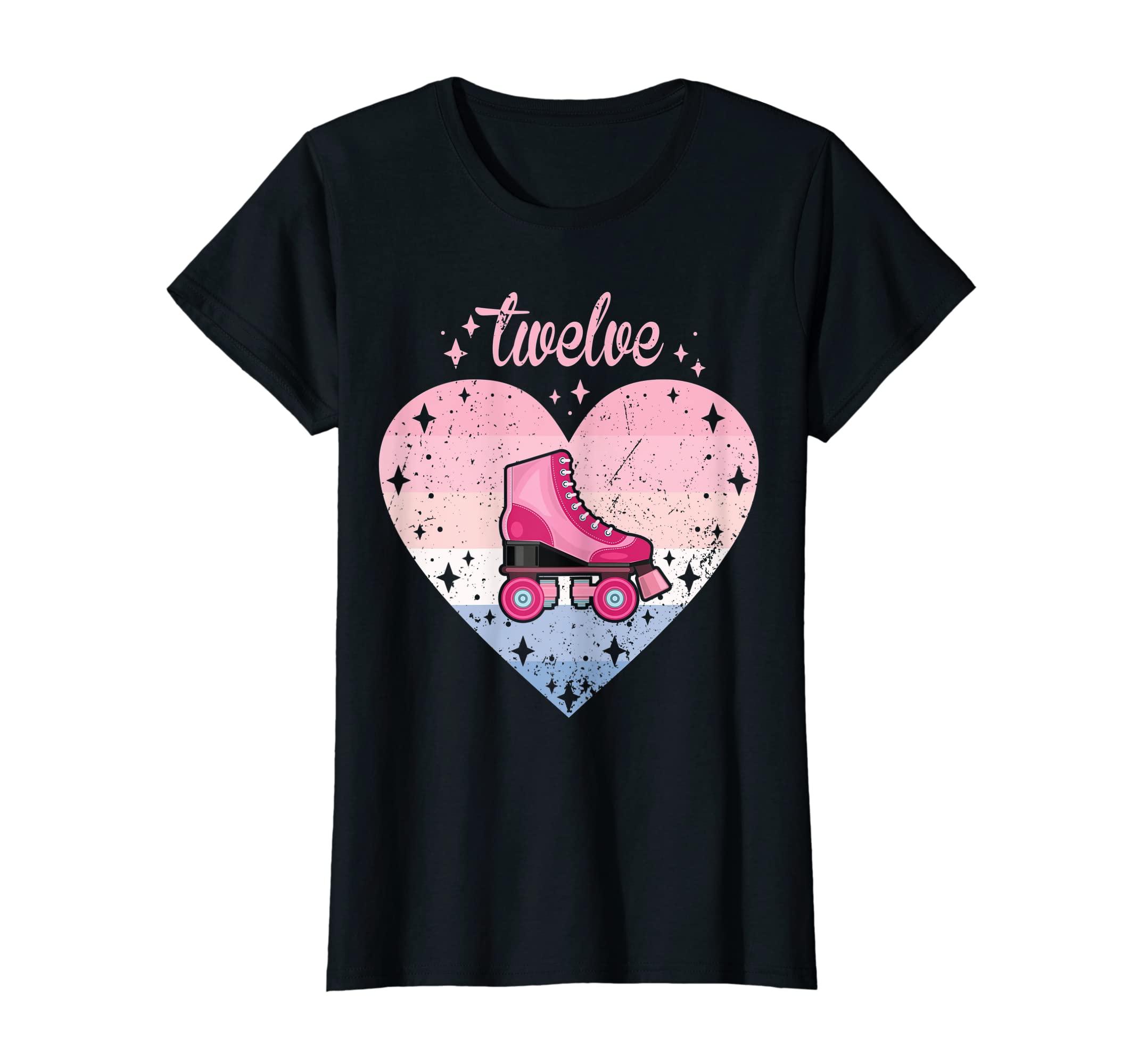 12 Year Old Roller Skating Birthday 12Th T-Shirt - Novelty Apparel Unisex - T-Shirt, Sweatshirt, Hoodie