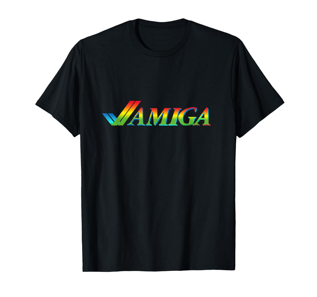 Amiga Tick Rainbow Computer T-Shirt - Aesthetic Graphic Unisex - T-Shirt, Sweatshirt, Hoodie