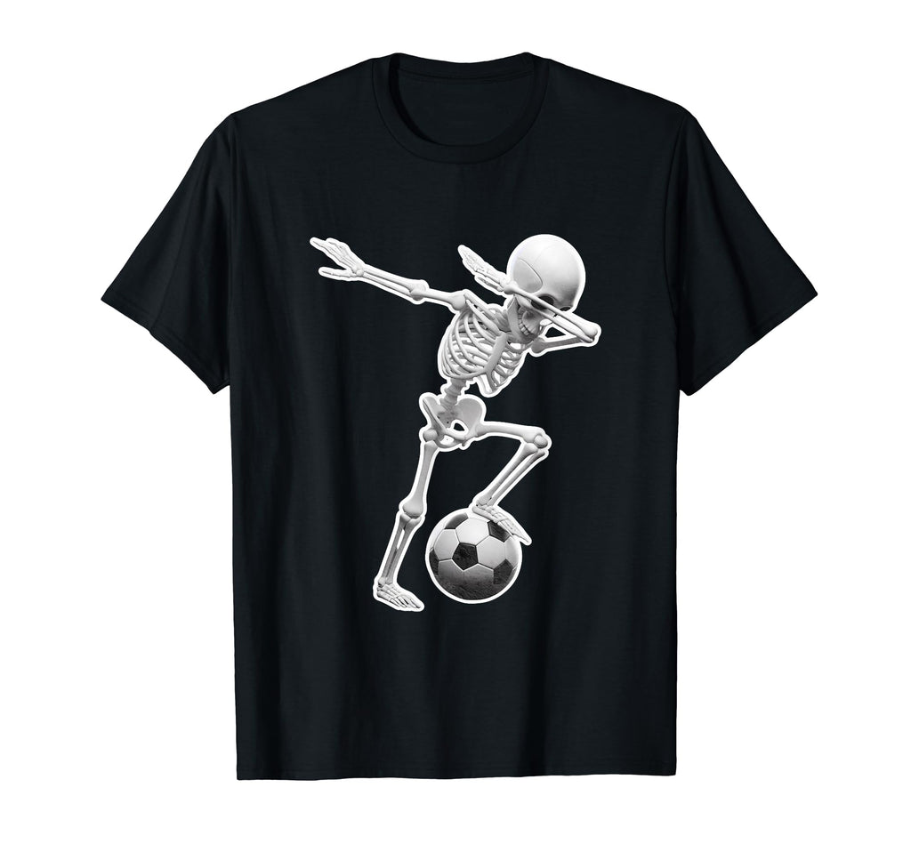 Dabbing Skeleton Soccer Spooky Season T-Shirt - Graphic Print Men Women - T-Shirt, Sweatshirt, Hoodie