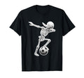Dabbing Skeleton Soccer Spooky Season T-Shirt - Graphic Print Men Women - T-Shirt, Sweatshirt, Hoodie