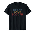 Peace Love Soccer 70S T-Shirt - Graphic Print for Adults - T-Shirt, Sweatshirt, Hoodie