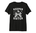 Ice Hockey Keeper Sister Hockey T-Shirt - Minimalist Print for Adults - T-Shirt, Sweatshirt, Hoodie