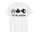 Tis Season Bear Paw Maple Leaf Soccer T-Shirt - Novelty Apparel Men Women - T-Shirt, Sweatshirt, Hoodie