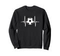 Heartbeat Soccer Player Ball Soccer Sweatshirt - Trendy Graphic for Adults - T-Shirt, Sweatshirt, Hoodie