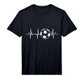 Soccer Heartbeat Performance T-Shirt - Unique Graphic Unisex - T-Shirt, Sweatshirt, Hoodie