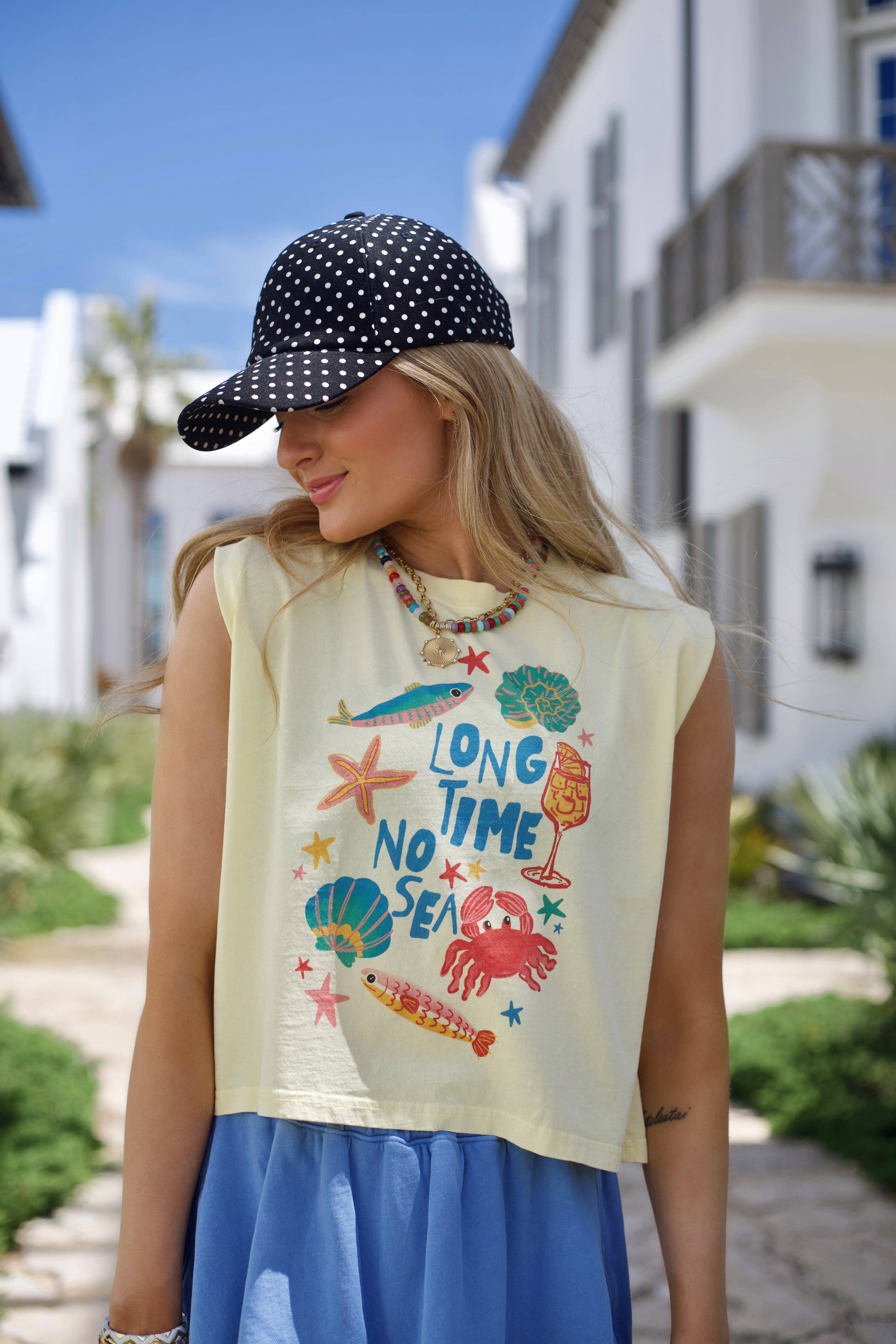 Long Time No Sea Tank - Adult & Kids T-Shirts, Sweatshirts & Hoodies apparel design preview 1