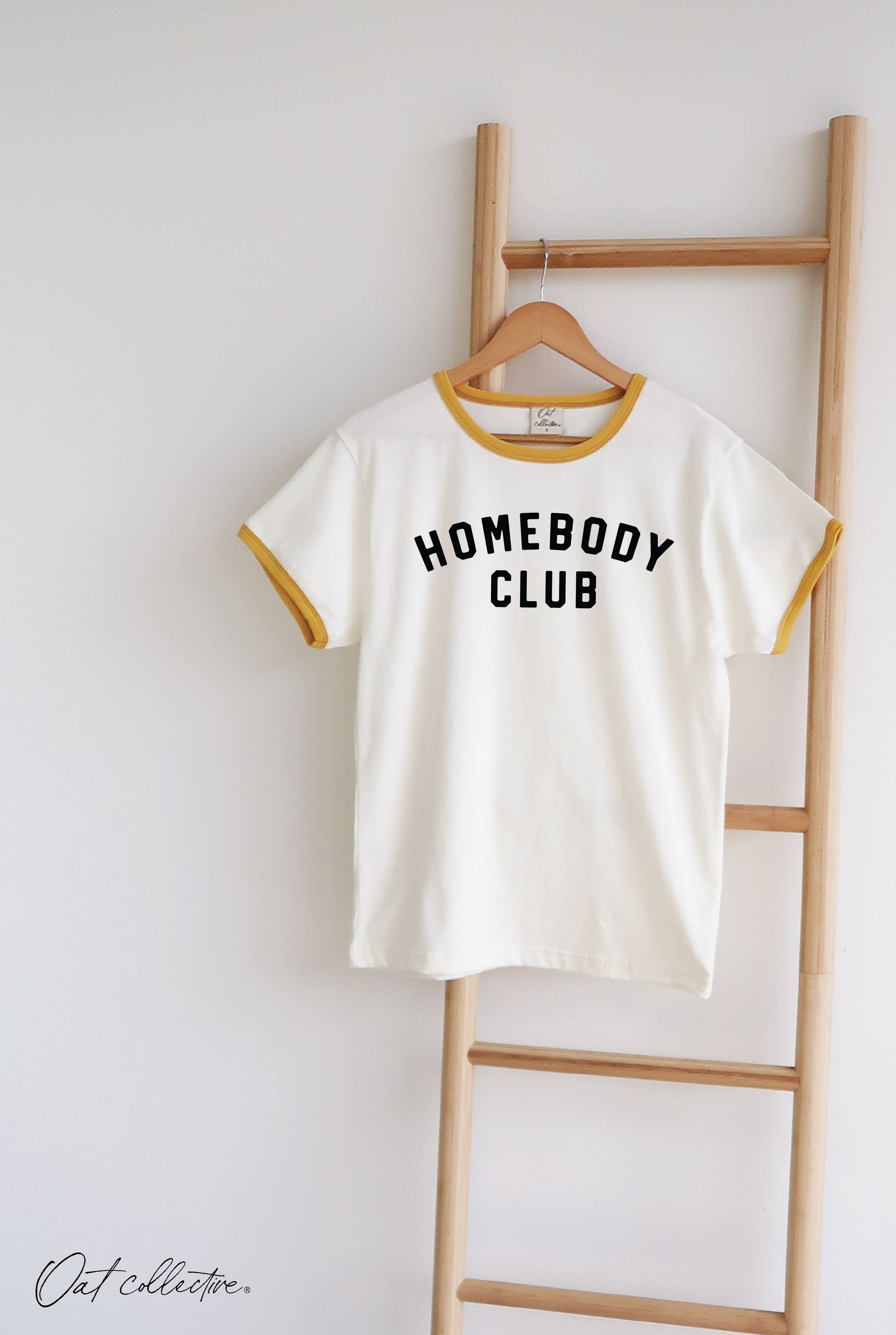 Homebody Club Ringer Graphic - Adult & Kids T-Shirts, Sweatshirts & Hoodies apparel design preview 1