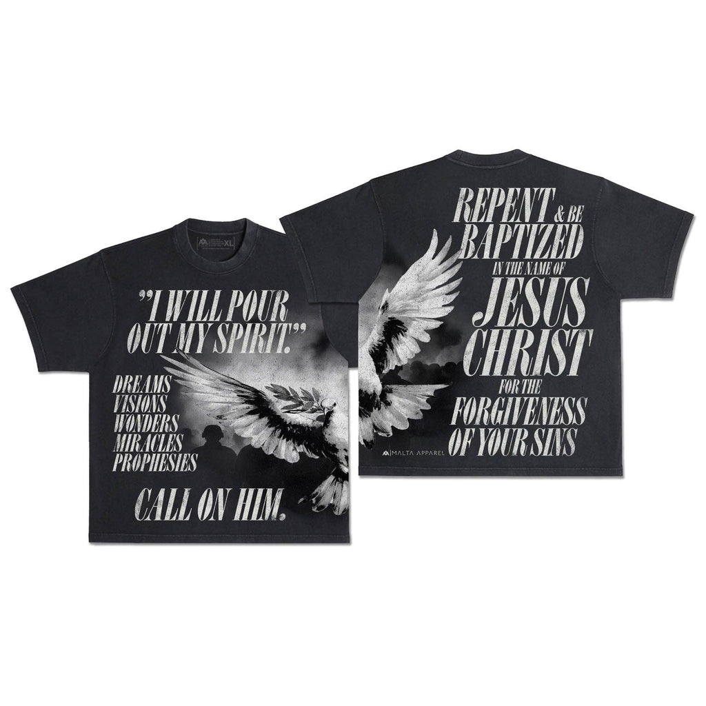 Holy Spirit [Dove] Wrap-Around (Oversized Fit) - Adult & Kids T-Shirts, Sweatshirts & Hoodies apparel design preview 1