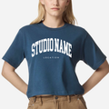 Custom Logo Design Women's Fine Cotton Jersey Boxy - Adult & Kids T-Shirts, Sweatshirts & Hoodies apparel design preview 1